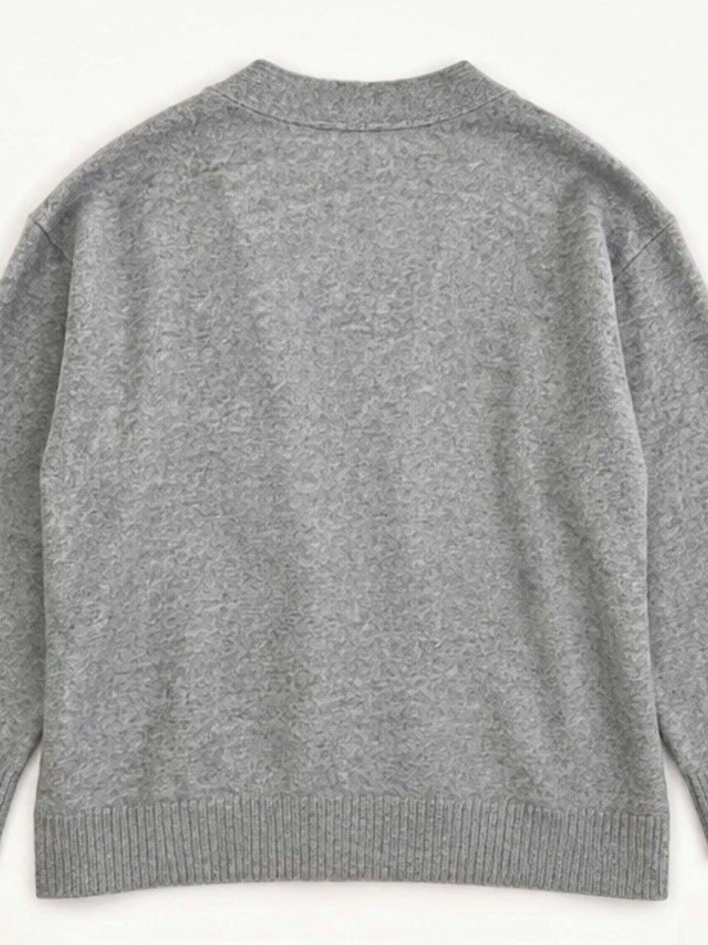 Talbots Gray Button-Front Cardigan Size Large - Picture 2 of 3